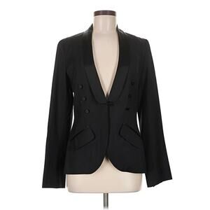 Cloak & Dagger Black Wool Tuxedo Jacket Blazer Classic 6